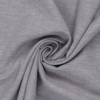 Leinen- Baumwoll Mischgewebe "Paul" hellgrau meliert